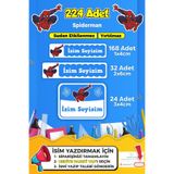 SB store Okul Kreş Etiketi Kalem Defter Özel Isim Yazılabilen Etiket Seti Model 21