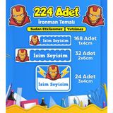 Sb Store Okul Kreş Etiketi Kalem Defter Özel Isim Yazılabilen Etiket Seti Model 238 - 224 Adet