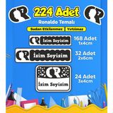 Sb Store Okul Kreş Etiketi Kalem Defter Özel İsim Yazılabilen Etiket Seti Model 93 (224 Adet)