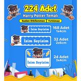 Sb Store Okul Kreş Kişiye Özel Isim Etiket Seti Harry Potter Temalı - Model 721