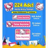 Sb Store Okul Kreş Kişiye Özel Isim Etiket Seti Hello Kitty Temalı - Model 672
