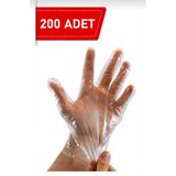 SB Ticaret 200 Adet Şeffaf Tek Kullanımlık Eldiven | Hijyenik Mutfak ve Gıda Eldiveni