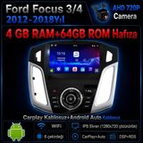 SBAID Conio Ford Focus 2012-2018 Yıl uyumlu 4GB Ram 64GB Rom Hafıza Android Kablosuz Carplay Navigasyon Multimedya 9 Inç Ekran Hediye görüş kamerası Hediye Çerçevesi 4+64