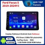 SBAID Conio Ford Focus 5 2019-2024 Yıl uyumlu 2GB Ram 32GB Rom Hafıza Android Kablosuz Carplay Navigasyon Multimedya 10 Inç Ekran Hediye görüş kamerası Hediye Çerçevesi 2+32 - Siyah