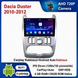 SBAID Dacia Duster 2010-2012 Yıl Uyumlu 6GB Ram 128GB Rom Hafıza Android Kablosuz Carplay Navigasyon Multimedya 9 Inç Ekran Hediye Görüş Kamerası Hediye Çerçevesi 6+128 - geri görüş kamerası hediye, ----çerçeve hediye dahil