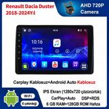 SBAID Dacia Duster 2018-2024 Yıl Uyumlu 6GB Ram 128GB Rom Hafıza Android Kablosuz Carplay Navigasyon Multimedya 10 Inç Ekran Hediye Görüş Kamerası Hediye Çerçevesi 6+128