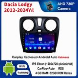 SBAID Dacia Lodgy 2012-2024 Yıl Uyumlu 4GB Ram 32GB Rom Hafıza Android Kablosuz Carplay Navigasyon Multimedya 9 Inç Ekran Hediye Görüş Kamerası Hediye Çerçevesi 4+32 - geri görüş kamerası hediye, ----çerçeve hediye dahil