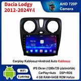 SBAID Dacia Lodgy 2012-2024 Yıl Uyumlu 4GB Ram 64GB Rom Hafıza Android Kablosuz Carplay Navigasyon Multimedya 9 Inç Ekran Hediye Görüş Kamerası Hediye Çerçevesi 4+64 - geri görüş kamerası hediye, ----çerçeve hediye dahil