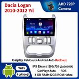 SBAID Dacia Logan 2010-2012 Yıl Uyumlu 4GB Ram 32GB Rom Hafıza Android Kablosuz Carplay Navigasyon Multimedya 9 Inç Ekran Hediye Görüş Kamerası Hediye Çerçevesi 4+64 - geri görüş kamerası hediye, ----çerçeve hediye dahil