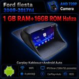 SBAID Ford Fiesta 2009-2017 Yıl Uyumlu 1GB Ram 16GB Rom Hafıza Android Kablosuz Carplay Navigasyon Multimedya 9 Inç Ekran Hediye Görüş Kamerası Hediye Çerçevesi 1+16 - geri görüş kamerası hediye, ----çerçeve hediye dahil - 001-Renkli