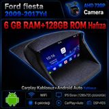 SBAID Ford Fiesta 2009-2017 Yıl Uyumlu 6GB Ram 128GB Rom Hafıza Android Kablosuz Carplay Navigasyon Multimedya 9 Inç Ekran Hediye Görüş Kamerası Hediye Çerçevesi 6+128 - geri görüş kamerası hediye, ----çerçeve hediye dahil - 001-Renkli