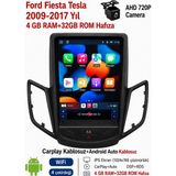 SBAID Ford Fiesta Tesla 2009-2017 Yıl Uyumlu 4GB Ram 32GB Rom Hafıza Android Kablosuz Carplay Navigasyon Multimedya 9.7 Inç Tesla Ekran Hediye Görüş Kamerası Hediye Çerçevesi 4+32 - geri görüş kamerası hediye, ----çerçeve hediye dahil - 001-Renkli