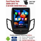 SBAID Ford Fiesta Tesla 2009-2017 Yıl Uyumlu 8GB Ram 128GB Rom Hafıza Android Kablosuz Carplay Navigasyon Multimedya 9.7 Inç Tesla Ekran Hediye Görüş Kamerası Hediye Çerçevesi 8+128 - geri görüş kamerası hediye, ----çerçeve hediye dahil - 001-Renkli