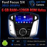 SBAID Ford Focus 2012-2018 Yıl Uyumlu 6GB Ram 128GB Rom Hafıza Android Kablosuz Carplay Navigasyon Multimedya 9 Inç Ekran Hediye Görüş Kamerası Hediye Çerçevesi 6+128 - geri görüş kamerası hediye, ----çerçeve hediye dahil - 001-Renkli