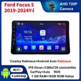 SBAID Ford Focus 5 2019-2024 YIL uyumlu 1GB Ram 16GB Rom Hafıza Android Kablosuz Carplay Navigasyon Multimedya 10 Inç Ekran Hediye Görüş Kamerası Hediye Çerçevesi 1+16 - geri görüş kamerası hediye, ----çerçeve hediye dahil - 001-Renkli