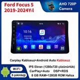 SBAID Ford Focus 5 2019-2024 YIL uyumlu 8GB Ram 128GB Rom Hafıza Android Kablosuz Carplay Navigasyon Multimedya 10 Inç Ekran Hediye Görüş Kamerası Hediye Çerçevesi 8+128 - geri görüş kamerası hediye, ----çerçeve hediye dahil - 001-Renkli