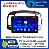 SBAID Hyundai Accent Era 2006-2012 Yıl Uyumlu 8GB Ram 128GB Rom Hafıza Android Kablosuz Carplay Navigasyon Multimedya 9 Inç Ekran Hediye Görüş Kamerası Hediye Çerçevesi 8+128 - geri görüş kamerası hediye, ----çerçeve hediye dahil