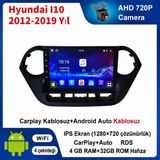SBAID Hyundai I10 2012-2019 Yıl Uyumlu 4GB Ram 32GB Rom Hafıza Android Kablosuz Carplay Navigasyon Multimedya 9 Inç Ekran Hediye Görüş Kamerası Hediye Çerçevesi 4+32 - geri görüş kamerası hediye, ----çerçeve hediye dahil