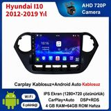SBAID Hyundai I10 2012-2019 Yıl Uyumlu 4GB Ram 64GB Rom Hafıza Android Kablosuz Carplay Navigasyon Multimedya 9 Inç Ekran Hediye Görüş Kamerası Hediye Çerçevesi - geri görüş kamerası hediye, ----çerçeve hediye dahil