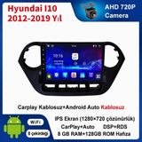 SBAID Hyundai I10 2012-2019 Yıl Uyumlu 8GB Ram 128GB Rom Hafıza Android Kablosuz Carplay Navigasyon Multimedya 9 Inç Ekran Hediye Görüş Kamerası Hediye Çerçevesi - geri görüş kamerası hediye, ----çerçeve hediye dahil