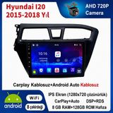 SBAID Hyundai I20 2015-2018 Yıl Uyumlu 8GB Ram 128GB Rom Hafıza Android Kablosuz Carplay Navigasyon Multimedya 9 Inç Ekran Hediye Görüş Kamerası Hediye Çerçevesi - geri görüş kamerası hediye, ----çerçeve hediye dahil
