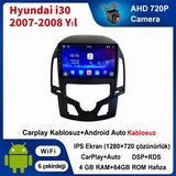 SBAID Hyundai I30 2007-2008 Yıl Dijital Klima Uyumlu 4GB Ram 64GB Rom Hafıza Android Kablosuz Carplay Navigasyon Multimedya 9 Inç Ekran Hediye Görüş Kamerası Hediye Çerçevesi - geri görüş kamerası hediye, ----çerçeve hediye dahil