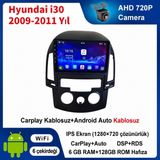 SBAID Hyundai I30 2009-2011 Yıl Uyumlu 6GB Ram 128GB Rom Hafıza Manuel Klima Android Kablosuz Carplay Navigasyon Multimedya 9 Inç Ekran Hediye Görüş Kamerası Hediye Çerçevesi - geri görüş kamerası hediye, ----çerçeve hediye dahil