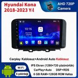 SBAID Hyundai Kona 2018-2023 Yıl Uyumlu 6GB Ram 128GB Rom Hafıza Android Kablosuz Carplay Navigasyon Multimedya 10 Inç Ekran Hediye Görüş Kamerası Hediye Çerçevesi - geri görüş kamerası hediye, ----çerçeve hediye dahil