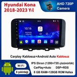 SBAID Hyundai Kona 2018-2023 Yıl Uyumlu 8GB Ram 128GB Rom Hafıza Android Kablosuz Carplay Navigasyon Multimedya 10 Inç Ekran Hediye Görüş Kamerası Hediye Çerçevesi - geri görüş kamerası hediye, ----çerçeve hediye dahil
