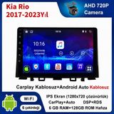SBAID Kia Rio 2017-2023 Yıl Uyumlu 6GB Ram 128GB Rom Hafıza Android Kablosuz Carplay Navigasyon Multimedya 9 Inç Ekran Hediye Görüş Kamerası Hediye Çerçevesi 6+128 - geri görüş kamerası hediye, ----çerçeve hediye dahil
