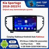 SBAID Kia Sportage 2018-2021 Yıl Uyumlu 4GB Ram 32GB Rom Hafıza Android Kablosuz Carplay Navigasyon Multimedya 9 Inç Ekran Hediye Görüş Kamerası Hediye Çerçevesi 4+32 - geri görüş kamerası hediye, ----çerçeve hediye dahil