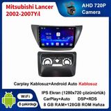 SBAID Mitsubishi Lancer 2002-2007 Yıl Uyumlu 8GB Ram 128GB Rom Hafıza Android Kablosuz Carplay Navigasyon Multimedya 9 Inç Ekran Hediye Görüş Kamerası Hediye Çerçevesi 8+128 - geri görüş kamerası hediye, ----çerçeve hediye dahil