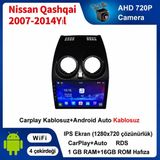 SBAID Nissan Qashqai 2007-2014 Yıl Uyumlu 1GB Ram 16GB Rom Hafıza Android Kablosuz Carplay Navigasyon Multimedya 9 Inç Ekran Hediye Görüş Kamerası Hediye Çerçevesi 1+16 - geri görüş kamerası hediye, ----çerçeve hediye dahil