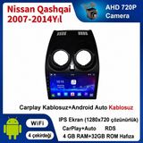SBAID Nissan Qashqai 2007-2014 Yıl Uyumlu 4GB Ram 32GB Rom Hafıza Android Kablosuz Carplay Navigasyon Multimedya 9 Inç Ekran Hediye Görüş Kamerası Hediye Çerçevesi 4+32 - geri görüş kamerası hediye, ----çerçeve hediye dahil