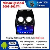 SBAID Nissan Qashqai 2007-2014 Yıl Uyumlu 6GB Ram 128GB Rom Hafıza Android Kablosuz Carplay Navigasyon Multimedya 9 Inç Ekran Hediye Görüş Kamerası Hediye Çerçevesi 6+128 - geri görüş kamerası hediye, ----çerçeve hediye dahil