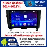 SBAID Nissan Qashqai 2014-2021 Yıl Uyumlu 1GB Ram 16GB Rom Hafıza Android Kablosuz Carplay Navigasyon Multimedya 10 Inç Ekran Hediye Görüş Kamerası Hediye Çerçevesi 1+16 - geri görüş kamerası hediye, ----çerçeve hediye dahil