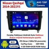 SBAID Nissan Qashqai 2014-2021 Yıl Uyumlu 4GB Ram 64GB Rom Hafıza Android Kablosuz Carplay Navigasyon Multimedya 10 Inç Ekran Hediye Görüş Kamerası Hediye Çerçevesi 4+64 - geri görüş kamerası hediye, ----çerçeve hediye dahil