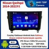 SBAID Nissan Qashqai 2014-2021 Yıl Uyumlu 6GB Ram 128GB Rom Hafıza Android Kablosuz Carplay Navigasyon Multimedya 10 Inç Ekran Hediye Görüş Kamerası Hediye Çerçevesi 6+128 - geri görüş kamerası hediye, ----çerçeve hediye dahil