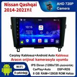SBAID Nissan Qashqai 2014-2021 Yıl Uyumlu 8GB Ram 128GB Rom Hafıza Android Kablosuz Carplay Navigasyon Multimedya 10 Inç Ekran Hediye Görüş Kamerası Hediye Çerçevesi 8+128 - geri görüş kamerası hediye, ----çerçeve hediye dahil