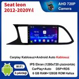 SBAID Seat Leon 2012-2020 Yıl Uyumlu 6GB Ram 128GB Rom Hafıza Android Kablosuz Carplay Navigasyon Multimedya 9 Inç Ekran Hediye Görüş Kamerası Hediye Çerçevesi 6+128 - geri görüş kamerası hediye, ----çerçeve hediye dahil