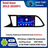 SBAID Seat Leon 2012-2020 Yıl Uyumlu 8GB Ram 128GB Rom Hafıza Android Kablosuz Carplay Navigasyon Multimedya 9 Inç Ekran Hediye Görüş Kamerası Hediye Çerçevesi 8+128 - geri görüş kamerası hediye, ----çerçeve hediye dahil
