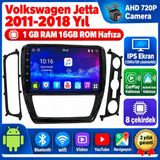 SBAID Volkswagen Jetta 2011-2018 Yıl Uyumlu 1GB Ram 16GB Rom Hafıza Android Kablosuz Carplay Navigasyon Multimedya 10 Inç Ekran Hediye Görüş Kamerası Hediye Çerçevesi 1+16 - geri görüş kamerası hediye, ----çerçeve hediye dahil - 001-Renkli