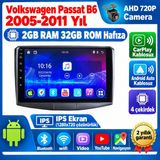 SBAID Volkswagen Passat B6 2005-2011 Yıl Uyumlu 2GB Ram 32GB Rom Hafıza Android Kablosuz Carplay Navigasyon Multimedya 10 Inç Ekran Hediye Görüş Kamerası Hediye Çerçevesi 2+32 - geri görüş kamerası hediye, ----çerçeve hediye dahil - 001-Renkli