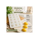 SBB 15'li Silikon Limon Kalıbı - Sabun, Mum, Taş tozu, Epoksi, Polyester Uyumlu Silikon Kalıp
