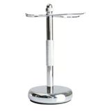 Sbjklyrn Tıraş Fırçası Tutucu, Jilet Tutucu Pratik Erkek Tıraş Fırçası Standı, Portatif Bakır Tıraş Fırçası Tutucu, Moda Erkek 15Cm Gümüş Tıraş Standı Seti