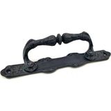 SBN - Store Antika Tarz Dekoratif Pirinç Dar Yan Çekme Kapı Kolu - 225X37 Mm, Oksit