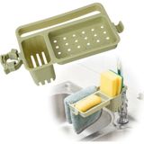SBN - Store Buffer® Musluğa Takılan Sünger Havlu Askılı Sabun Hazneli Mutfak Banyo Lavabo Düzenleyici Organizer