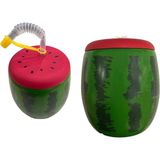 SBN - Store Karpuz Tasarımlı Pipetli Suluk 900 ml
