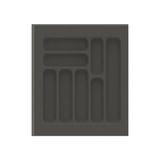 SBN - Store Mutfak Çekmece Içi Kaşıklık | 40-49 cm Derinlik Ayarlanabilir | Gri & Çekmece Düzenleyici | Kaşık Çatal Bıçak Organizer | Kaymaz Taban (, 42 cm x 49 C