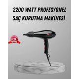 sbodurhome 2200W Fön Makinesi – Profesyonel Ac Motor, Soğuk ve Sıcak Üfleme - Renkli